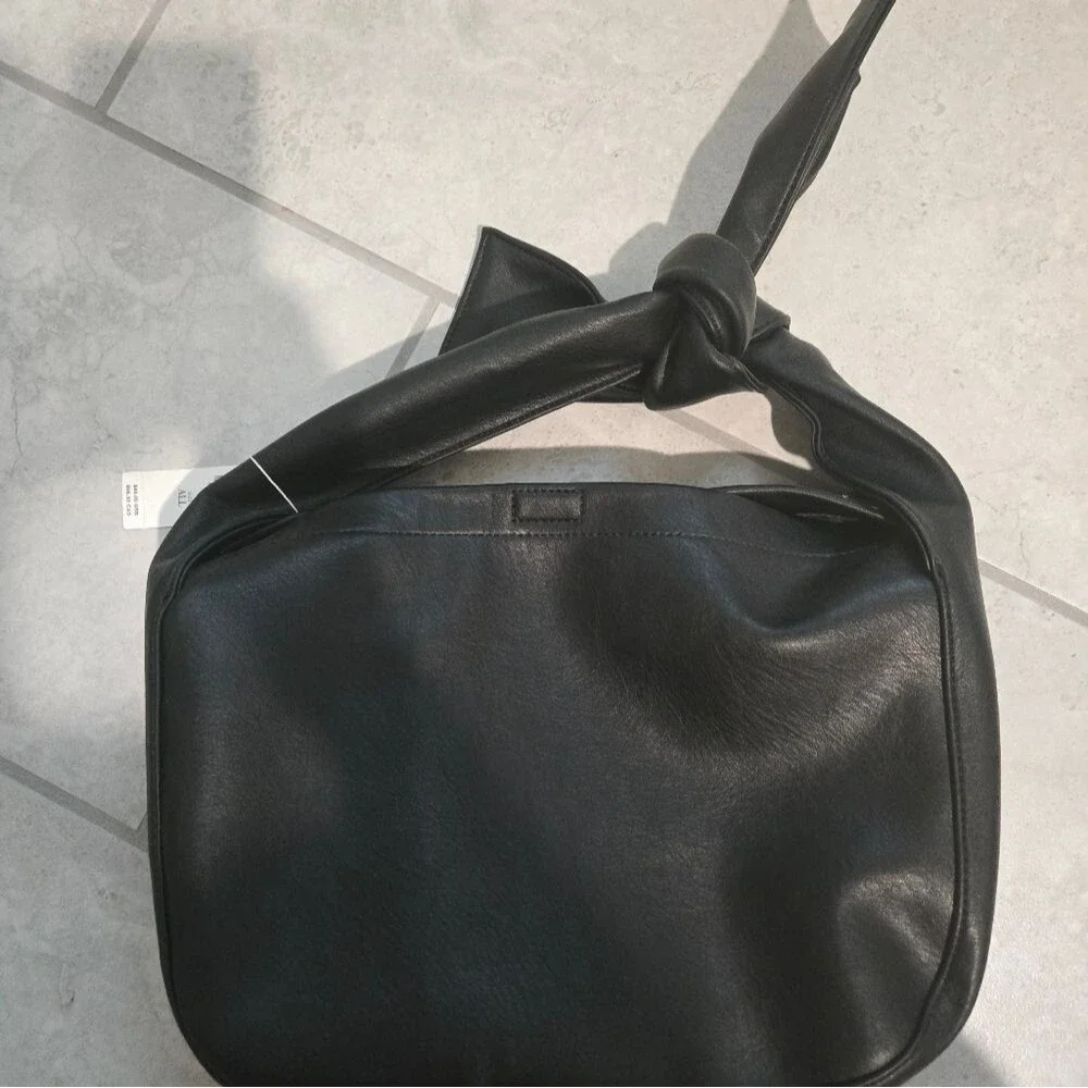 Anthropologie Melie Bianco Bow Bag, Black, Crossbody, Shoulder NWT - Picture 5 of 6